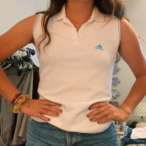 Adidas White Sporty Sleeveless Top 🎾🎾